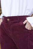 Gilbert Cord Barrel Pant Burgundy /16=